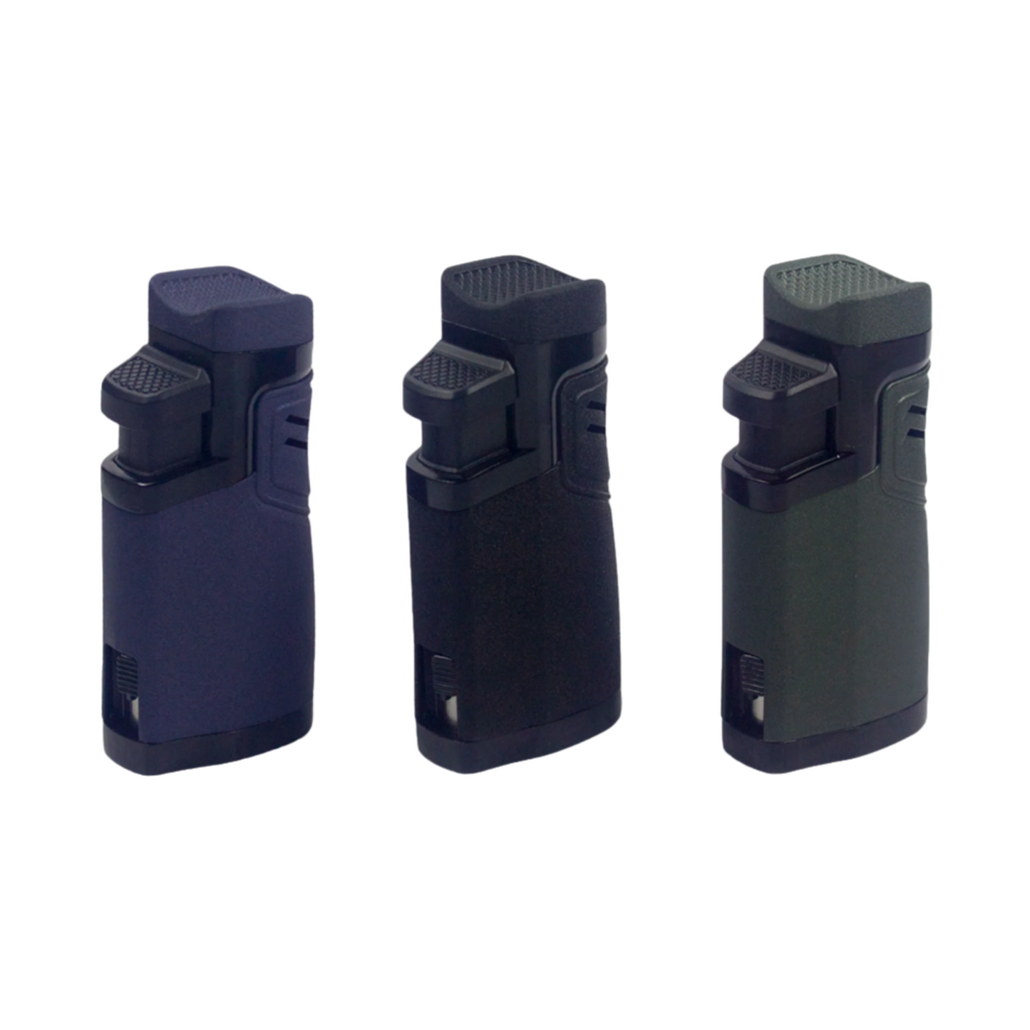 Apollo Quadruple Flame Premium Cigar Lighter with punch - All 3