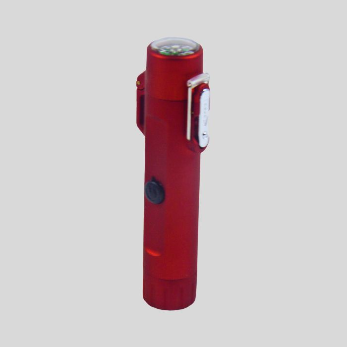 Ever Tech - Hunter Electric Lighter - Double Arc Plasma - Grey Background - Red