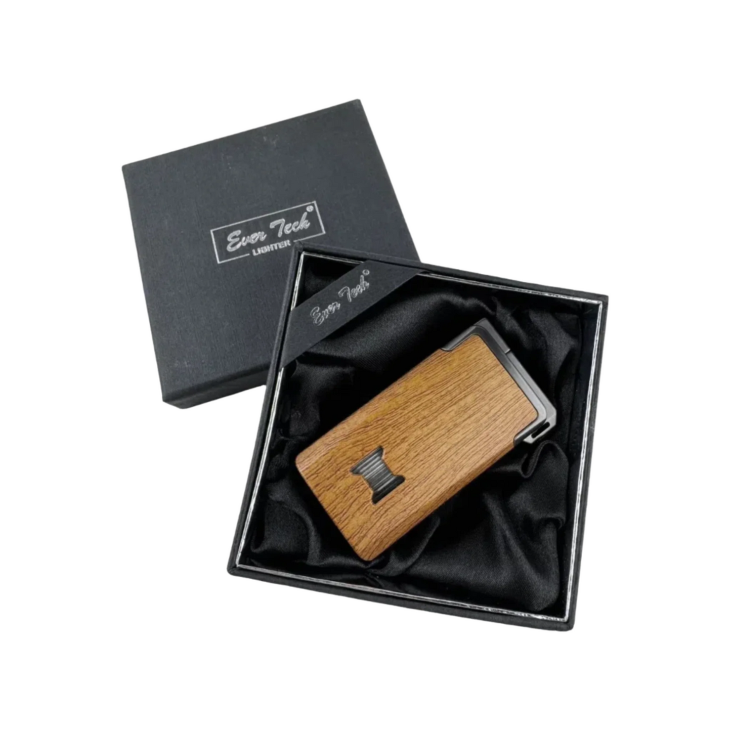 Oberon premium dual flame cigar lighter in gift box