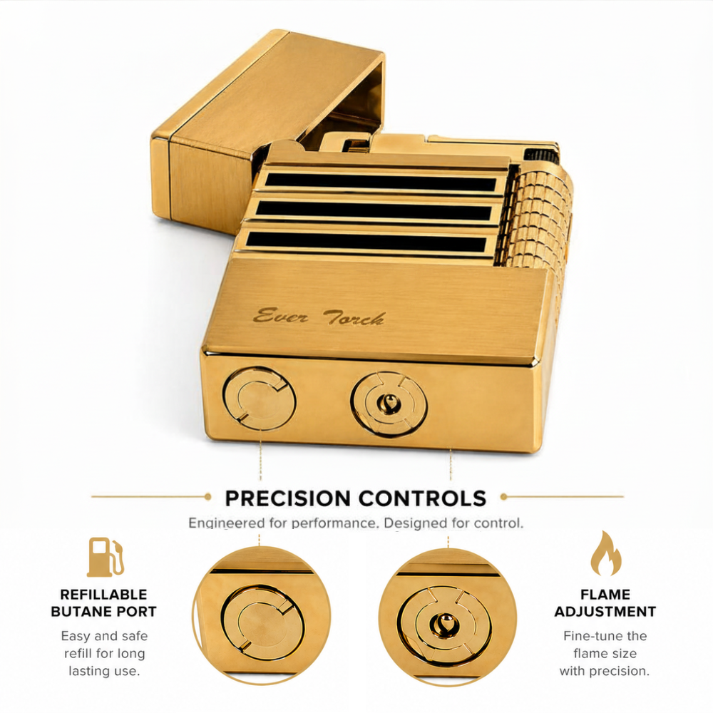 The Ever Torch | Original Patented Dual Flame Premium Cigar Lighter