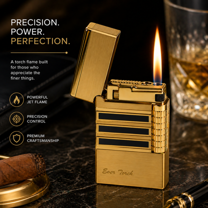 The Ever Torch | Original Patented Dual Flame Premium Cigar Lighter