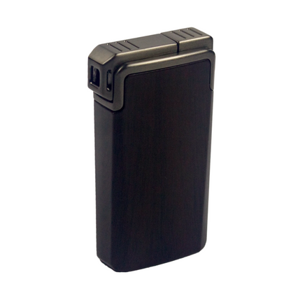 Oberon premium dual flame cigar lighter - Ebony