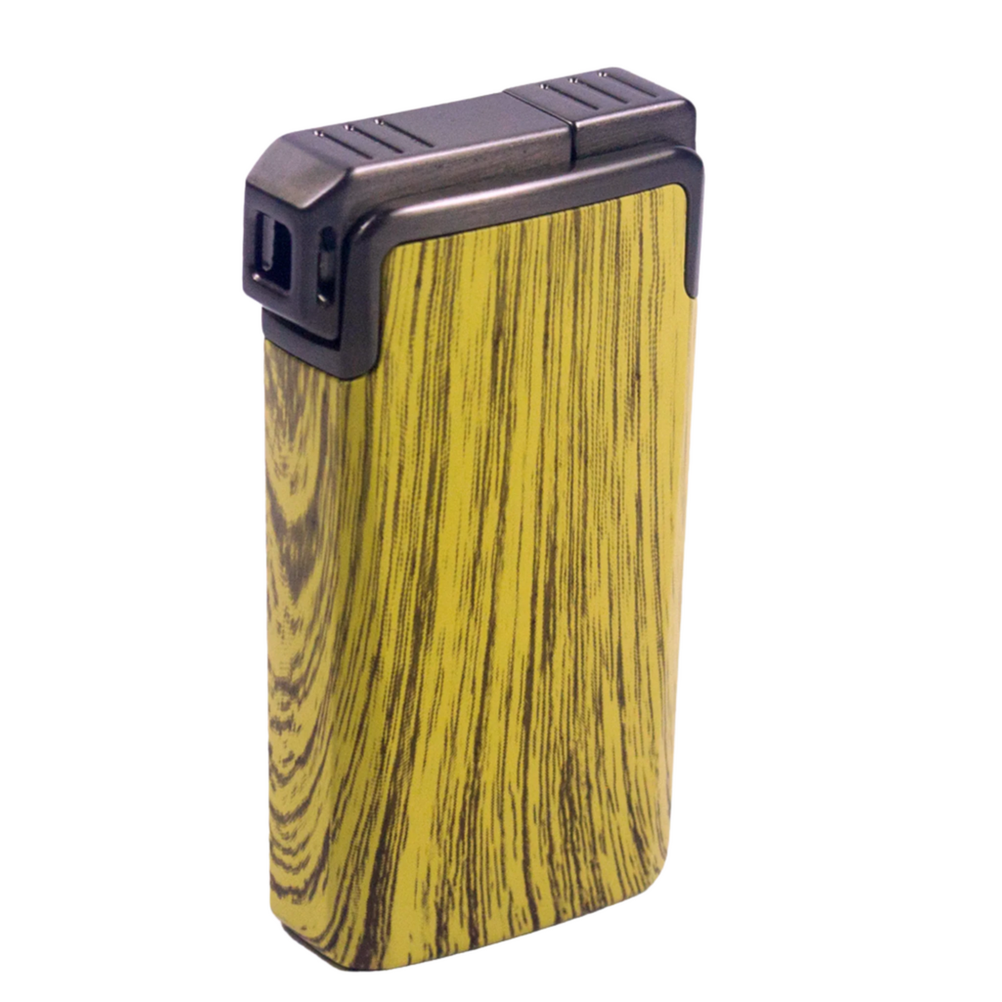 Oberon premium dual flame cigar lighter - golden oak